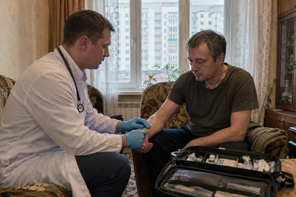 Медицинский персонал в клинике